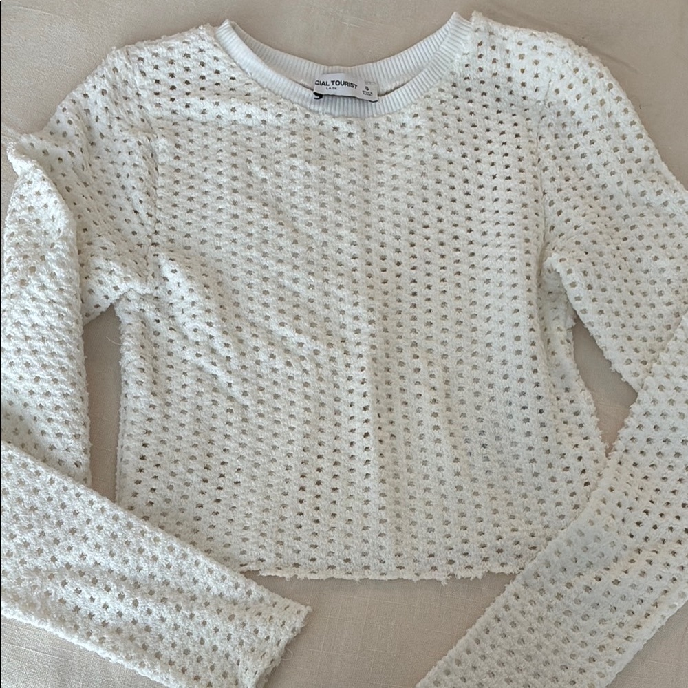Social Tourist Textured Blouse